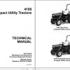 John Deere Compact Utility Tractors 4100 Technical Manual TM1630 04.2001 1