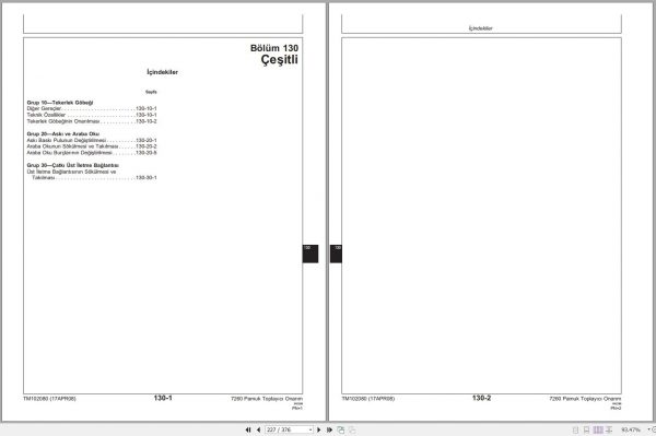 John Deere Cotton Picker 7260 Technical Manual TM102080 04.2008 TR 2