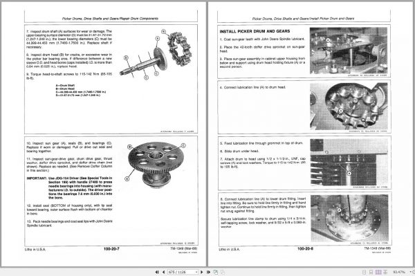 John Deere Cotton Picker 9950 Technical Manual TM1349 2