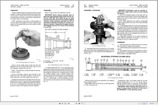 John Deere Cotton Pickers 9900 9910 Technical Manual TM1105 2