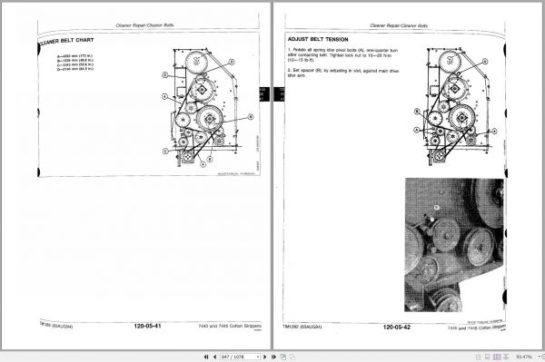 John Deere Cotton Strippers 7440 7445 Technical Manual TM1282 2