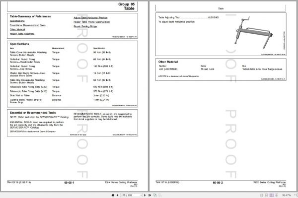 John Deere Cutting Platforms 722X 725X 730X 735X 740X Technical Manual TM413719 09.2019 2