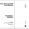 John Deere Front Mowers F912 F915 F935 Technical Manual TM1350 1