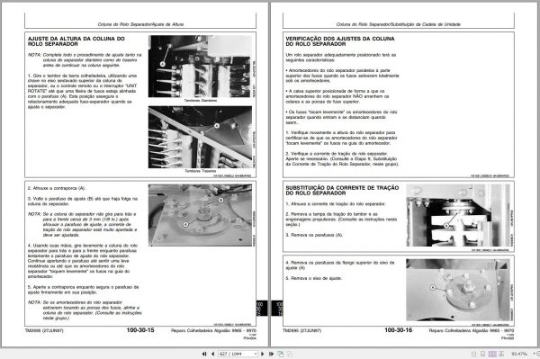John Deere Harvester Cotton 9965 9970 Technical Manual TM2695 PT 2