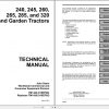 John Deere Lawn Garden Tractors 240 245 260 265 285 320 Technical Manual TM1426 1