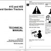 John Deere Lawn Garden Tractors 415 455 Technical Manual TM1836 04.2000 1