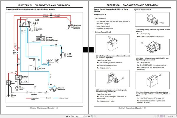 John Deere Lawn Tractors L100 L130 Technical Manual TM2026 02.2005 2