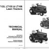 John Deere Lawn Tractors LT133 LT155 LR166 Technical Manual TM1695 09.2000 1