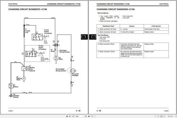 John Deere Lawn Tractors LT133 LT155 LR166 Technical Manual TM1695 09.2000 2
