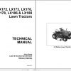 John Deere Lawn Tractors LX172 LX188 Technical Manual TM1492 1