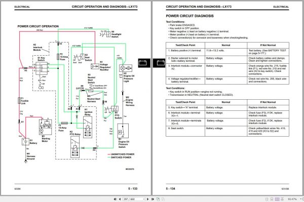 John Deere Lawn Tractors LX172 LX188 Technical Manual TM1492 2