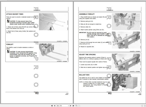 John Deere Loader 440 Operators Manual OMW43409 E4 3