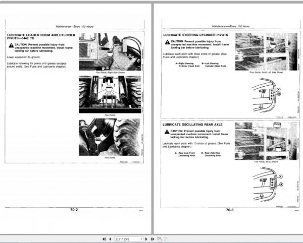 John Deere Loader 544E 644E Operators Manual OMT131709 G1 2