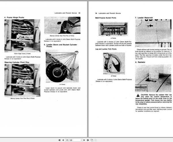 John Deere Loader JD644 B Operators Manual OMT68749 K9 2