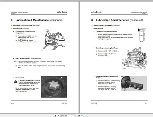 John Deere Log Loader 335 435 Operators Manual OMT186070 2