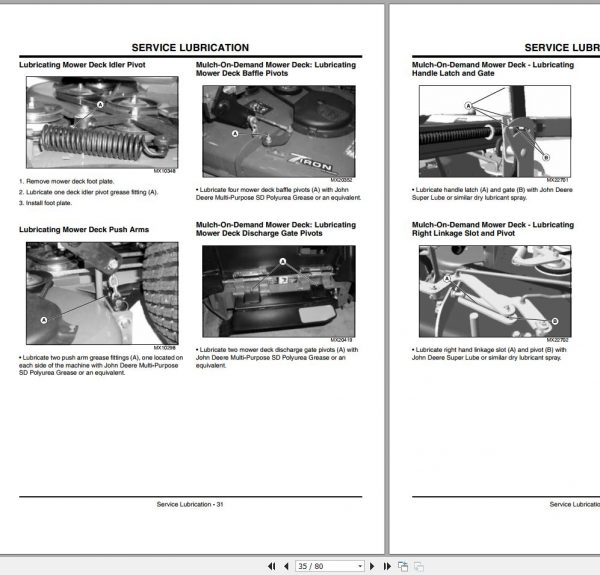 John Deere Mid Mount Z Trak 737 757 SN 050001 Operators Manual OMTCU20986 D7 2007 2