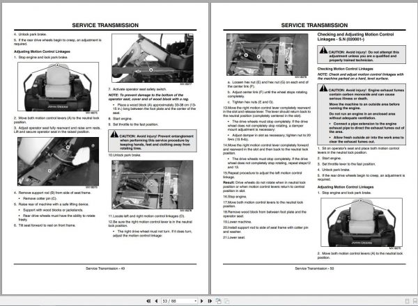 John Deere Mid Mount Z Trak 777 797 SN 010001 Operators Manual OMTCU16573 G4 2004 2
