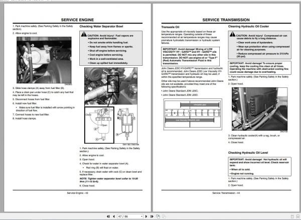 John Deere Mid Mount Z Trak 997 SN 055001 Operators Manual 2009 2