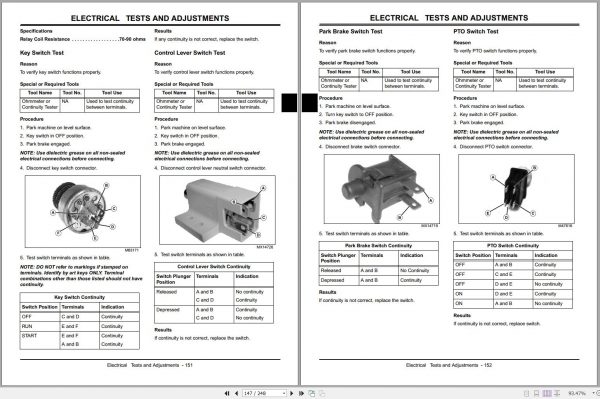 John Deere Mini Frame Z Trak 717E Technical Manual TM2277 11.2005 2
