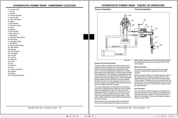 John Deere Mini Frame Z Trak Mower Z710A Z720A Technical Manual TM111019 02.2011 2