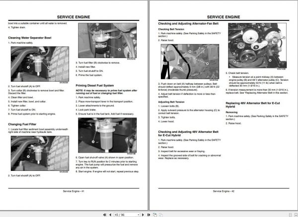 John Deere Mower 8000 E Cut Hybrid SN 010001 Operators Manual 2009 2
