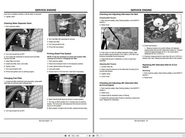 John Deere Mower 8000 E Cut Hybrid SN 020001 Operators Manual OMTCU28167 E0 2010 2