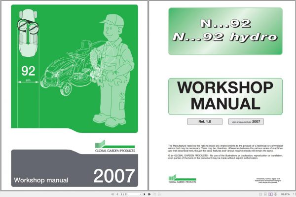 John Deere N92 Hydro Workshop Manual 04.2007 1