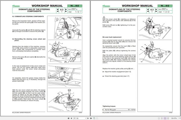 John Deere N92 Hydro Workshop Manual 04.2007 2