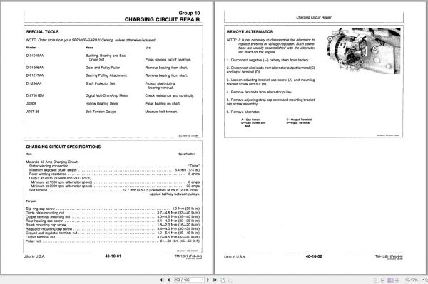John Deere OEM Engines 700 Series Technical Manual TM1261 2