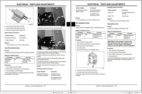 John Deere QuickTrak 647 657 667 Technical Manual TM2042 06.2002 2