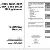John Deere Riding Mowers GX70 GX95 SRX75 SRX95 Technical Manual TM1491 1