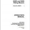 John Deere Riding Mowers GX85 SX85 SN 085001 Operators Manual OMM133763 F7 1