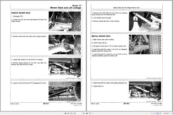 John Deere Riding Mowers RX SX Series Technical Manual TM1391 2