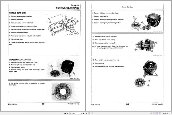 John Deere Rotary Tiller 40 Technical Manual TM1232 2 1