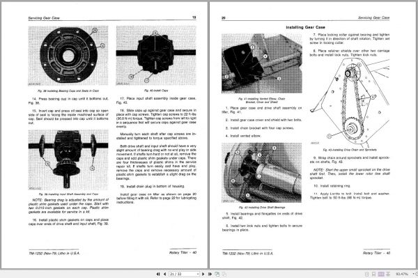 John Deere Rotary Tiller 40 Technical Manual TM1232 2