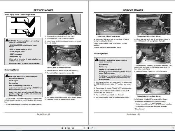 John Deere Sabre Garden Tractors 2048HV 2254HV 2554HV Operators Manual OMM140479 I9 2