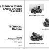 John Deere Sabre Garden Tractors 2048HV 2254HV 2554HV Technical Manual TM1741 1