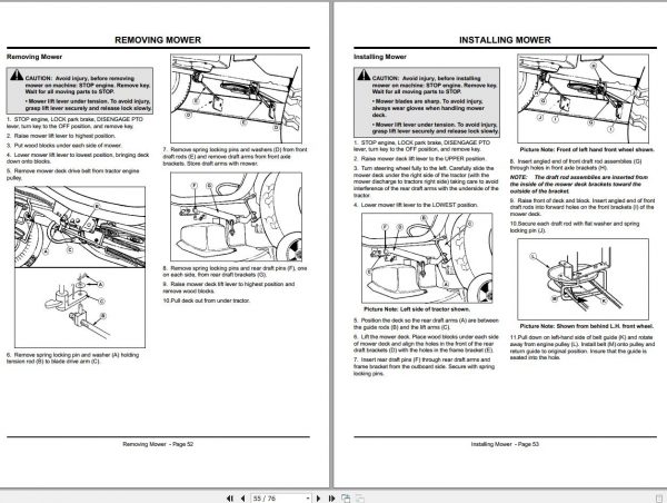 John Deere Sabre Lawn Tractors 1438GS 2046HS Operators Manual OMGX10526 G9 2