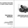 John Deere Sabre Yard Garden Tractors 1948GV 2148HV 2354HV 2554HV Technical Manual TM1841