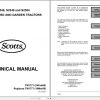 John Deere Scoot Yard Garden Tractors S2048 2348 S2554 Technical Manual TM1777 1