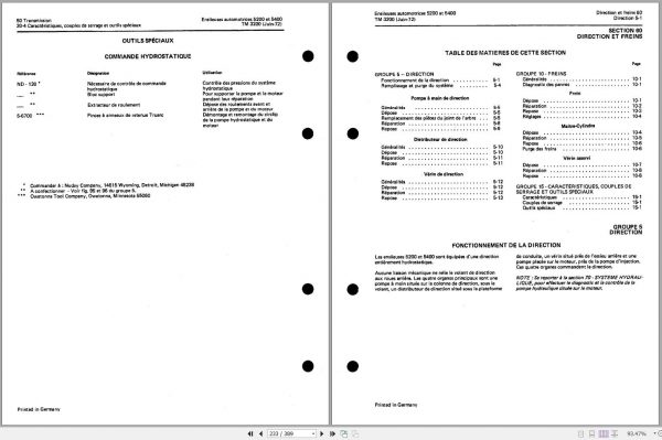 John Deere Self Propelled Forage Harvesters 5200 5400 TM3200 Technical Manual ES 2
