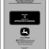 John Deere Skid Steers 260 270 460001 470001 Operators Manual OMKV18671 B3 2003 1