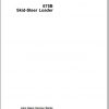 John Deere Skid Steers Loaders 675B Operators Manual OMM79635 F9 1