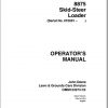 John Deere Skid Steers Loaders 8875 SN 010001 Operators Manual OMM123273 C5 1