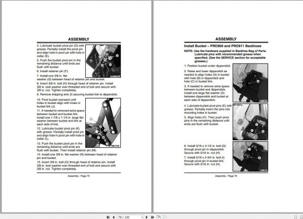John Deere Skid Steers PRO850 PRO900 PRO911 for 240 8875 Operators Manual OMKV16796 C0 2