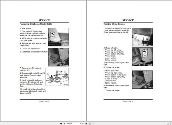 John Deere Snowblowers 47 Inch F900 F1145 Operators Manual OMM117597 C6 2