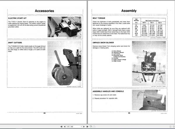John Deere Snowblowers 520 Operators Manual OMTY20850 H6 2