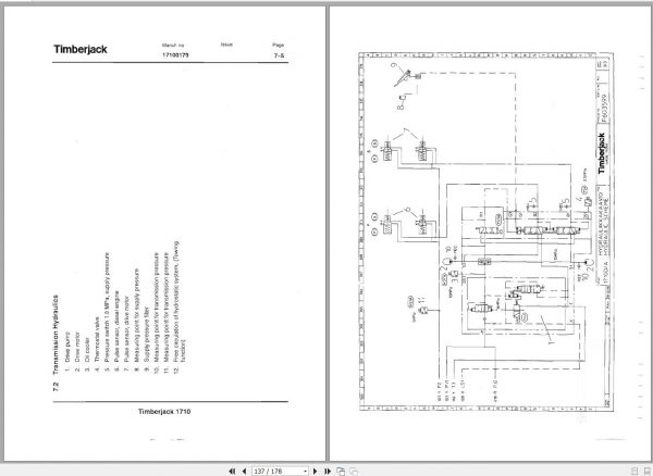 John Deere Timeberjack 1710D A 6 Wheel Skidder 17100179 Operators Manual 2