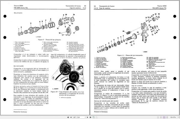 John Deere Tractor 2030 Technical Manual TM4268 FR 2