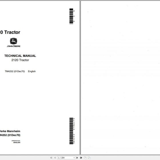 John Deere Tractor 2130 Technical Manual TM4270 DE Auto Repair SoftwareAuto EPC SoftwareAuto